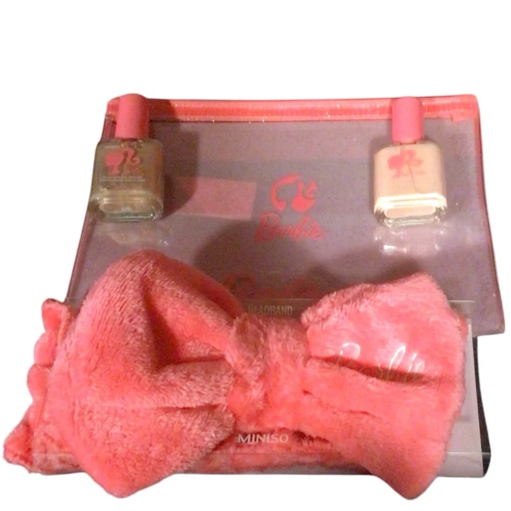Barbie bundle all NWT includes makeup bag, spa headband and two nail polishes